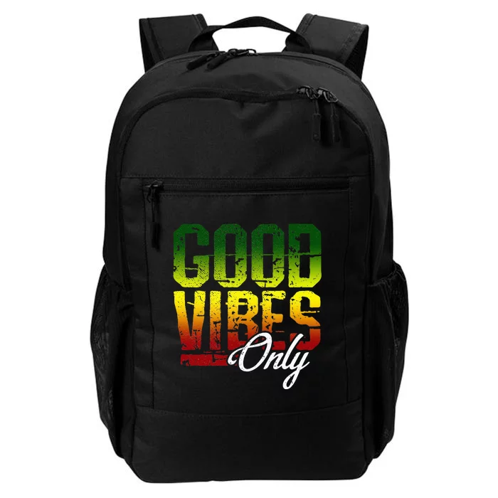 Reggae Good Vibes Only Jamaica One Love Rasta Daily Commute Backpack