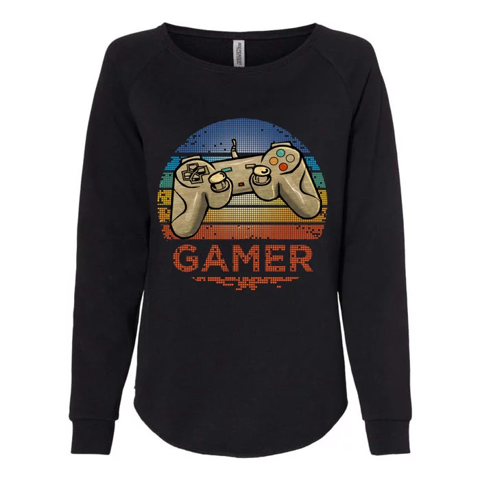 Retro Gamer Video Game Player N Gift Womens California Wash Sweatshirt