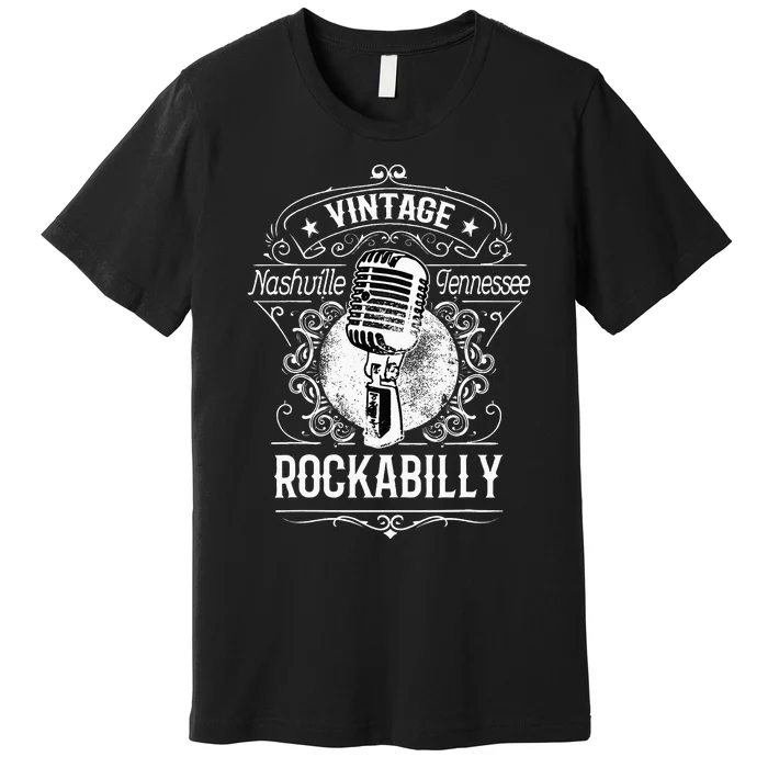 Rockabilly Greaser Vintage Nashville Retro Tennessee Premium T-Shirt