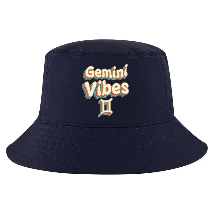 Retro Gemini Vibes Funny Gemini Zodiac Birthday Decorations Cool Comfort Performance Bucket Hat