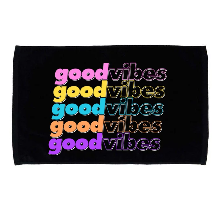 Retro Good Vibes Microfiber Hand Towel