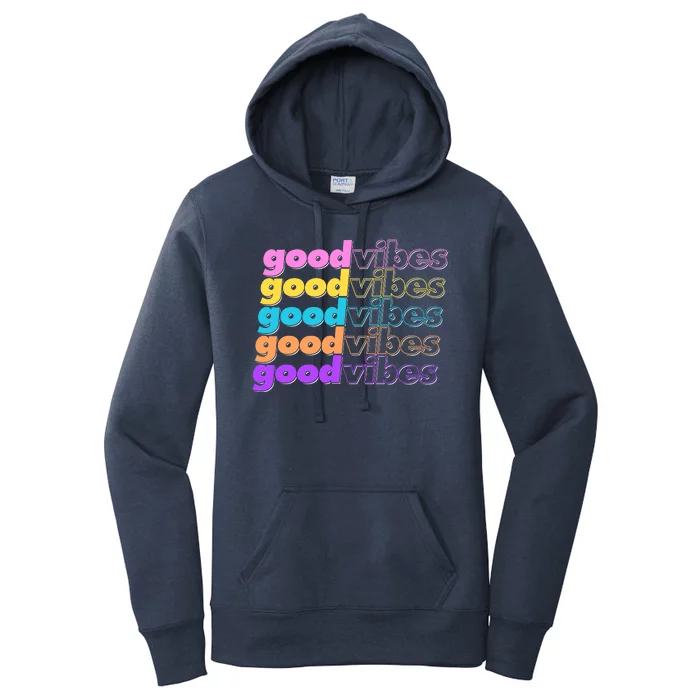 Retro Good Vibes Women's Pullover Hoodie