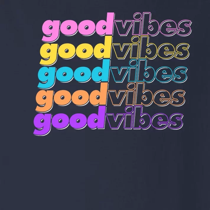 Retro Good Vibes Toddler Long Sleeve Shirt