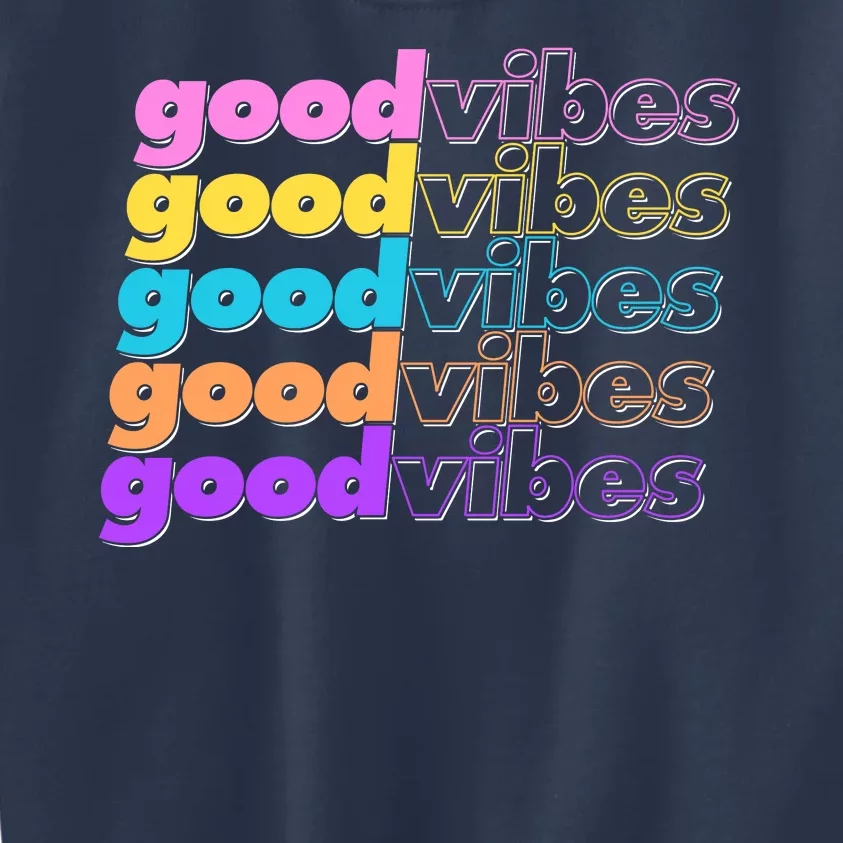 Retro Good Vibes Kids Sweatshirt