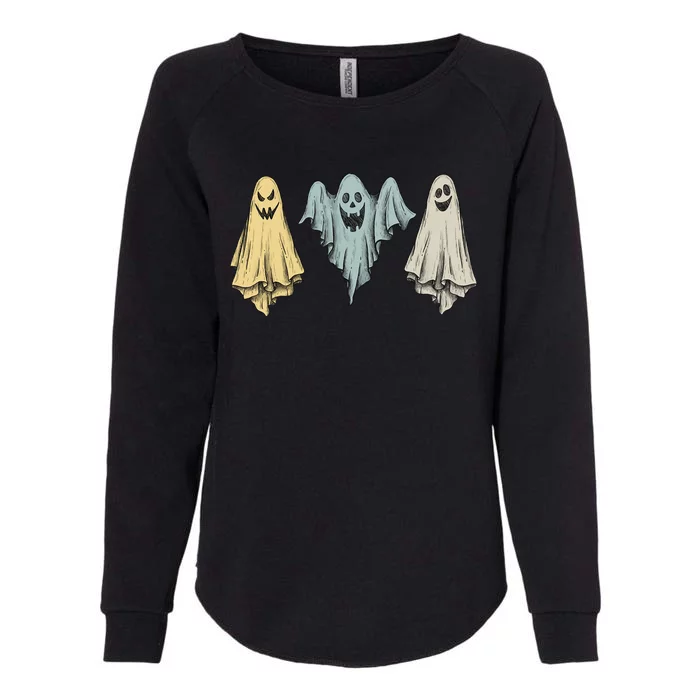 Retro Ghosts Vintage Halloween Meaningful Gift Womens California Wash Sweatshirt