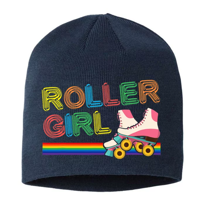 Roller Girl Vintage Seventies 70's Cool Retro Skates Skating 8 1/2in Sustainable Knit Beanie