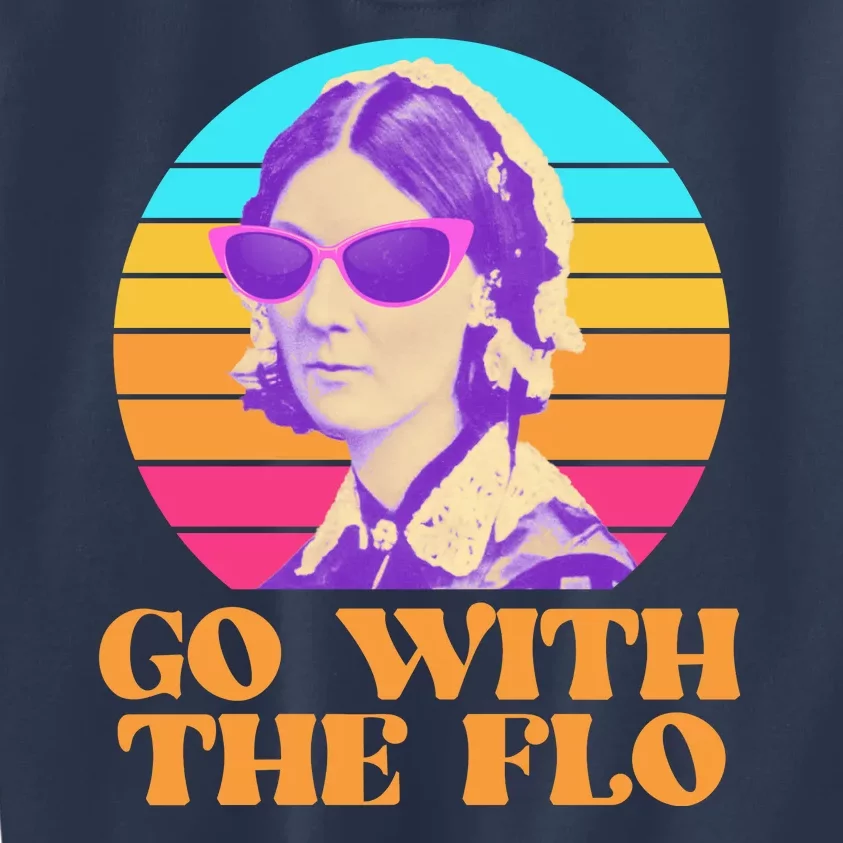 Retro Go With The Flow Nurse Practitioner Florence Nightingale Kids Sweatshirt