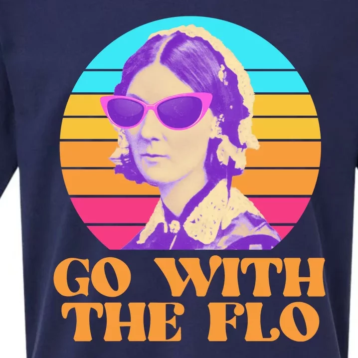 Retro Go With The Flow Nurse Practitioner Florence Nightingale Sueded Cloud Jersey T-Shirt