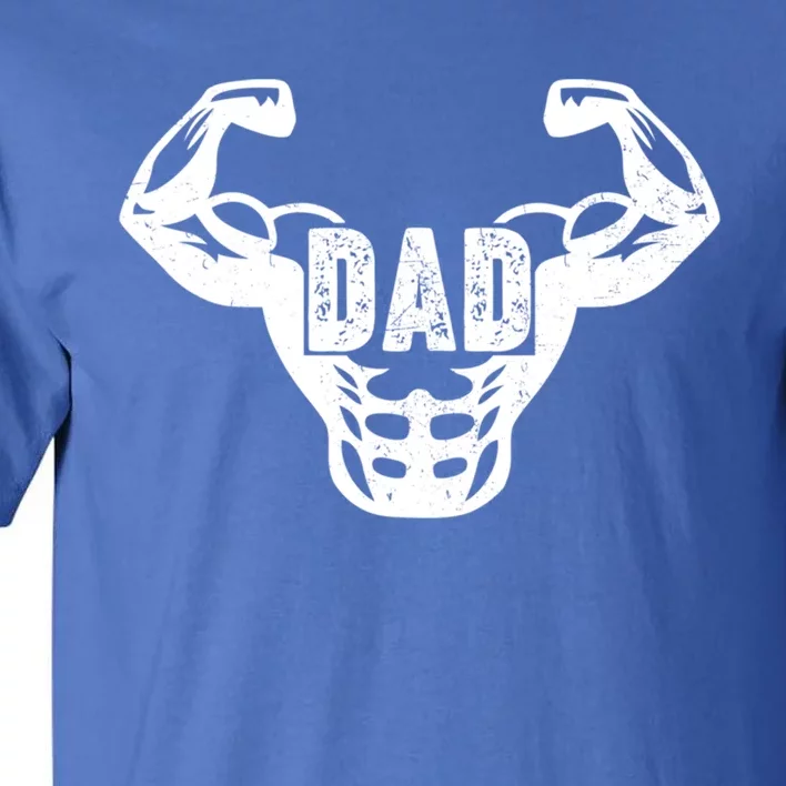 Retro Gym Workout Weightlifting Fitness Dad Fathers Day Cool Gift Tall T-Shirt