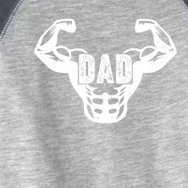 Retro Gym Workout Weightlifting Fitness Dad Fathers Day Cool Gift Toddler Fine Jersey T-Shirt