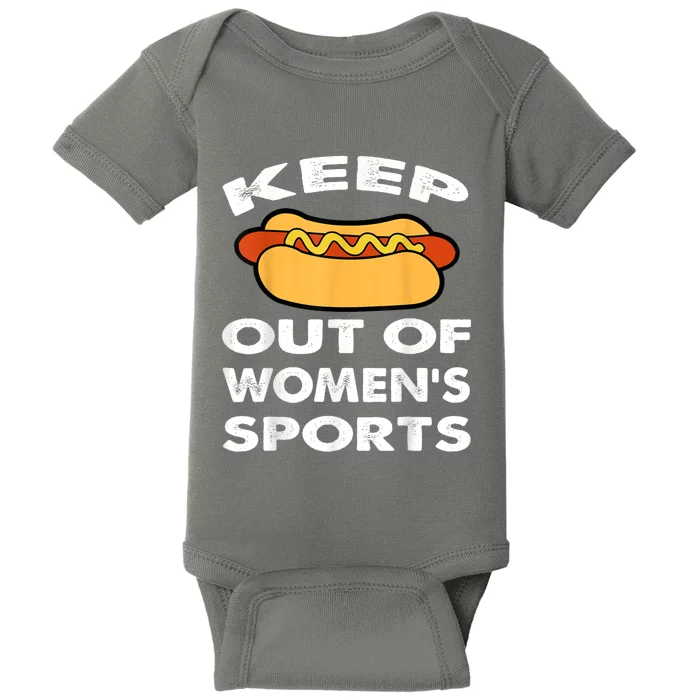 Riley Gaines Wearing Keep Hotdogs Out Of Sports 2 Baby Bodysuit