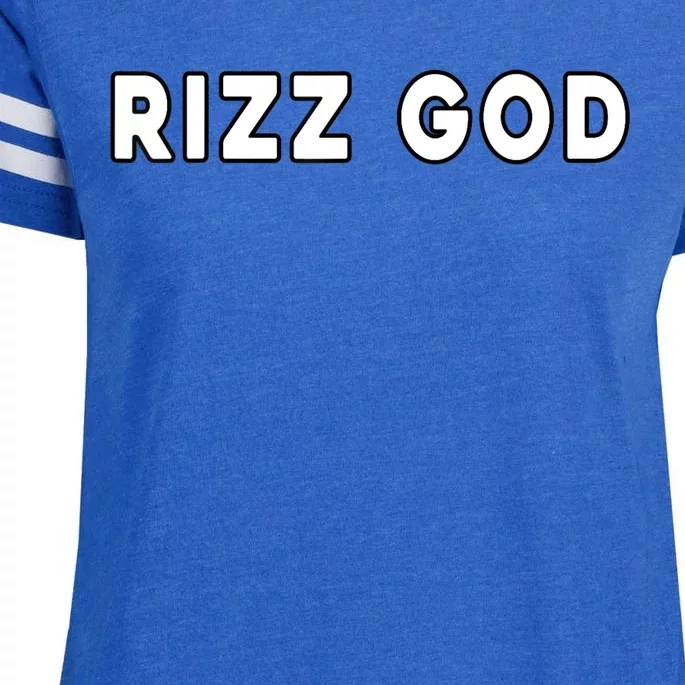 Rizz God W Rizz Game Alpha L Rizz Game Enza Ladies Jersey Football T-Shirt