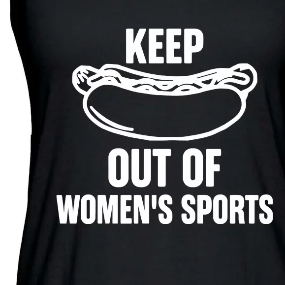 Riley Gaines Wearing Keep Hotdogs Out Of Sports Ladies Essential Flowy Tank