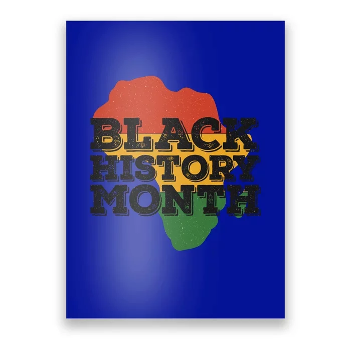 Red Green Yellow Black For Black History Month Gift Poster