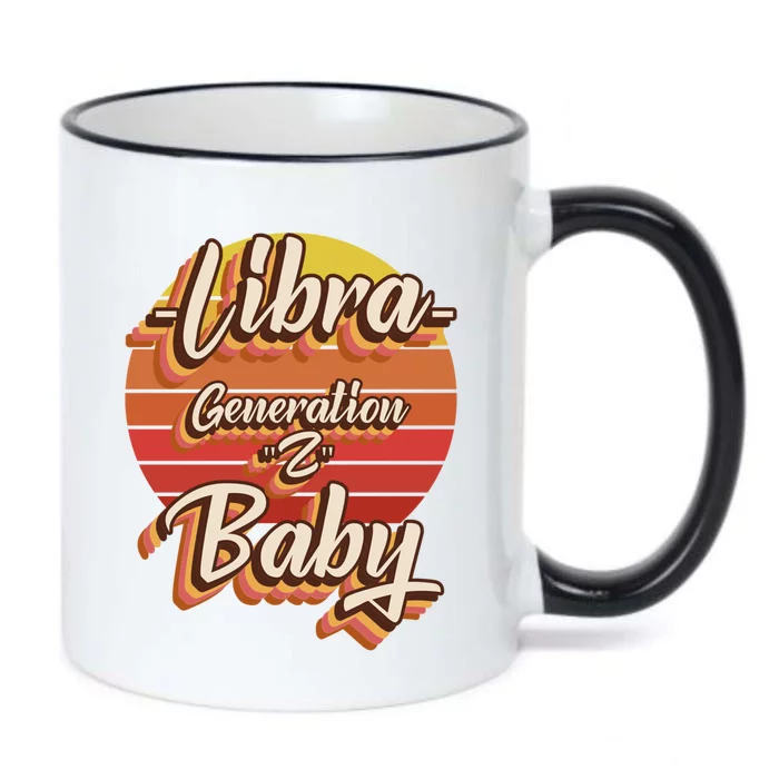 Retro Generation Z Zodiac Libra Gift Black Color Changing Mug