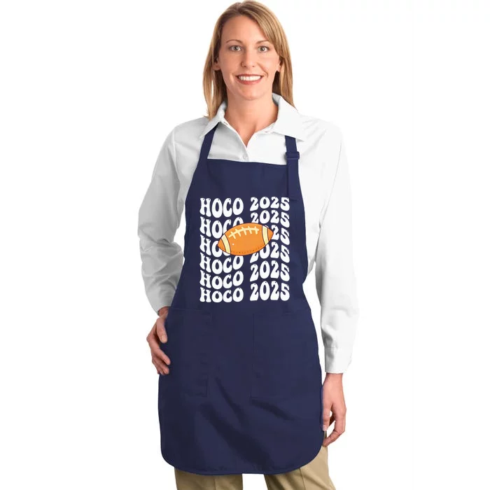 Retro Hoco 2025 Homecoming School Reunion Full-Length Apron With Pocket