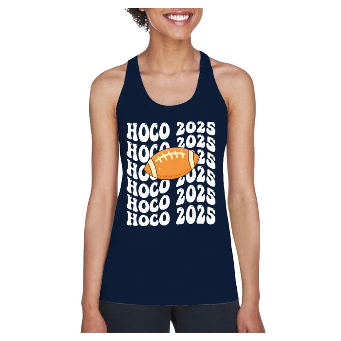 Retro Hoco 2025 Homecoming School Reunion Women's Racerback Tank