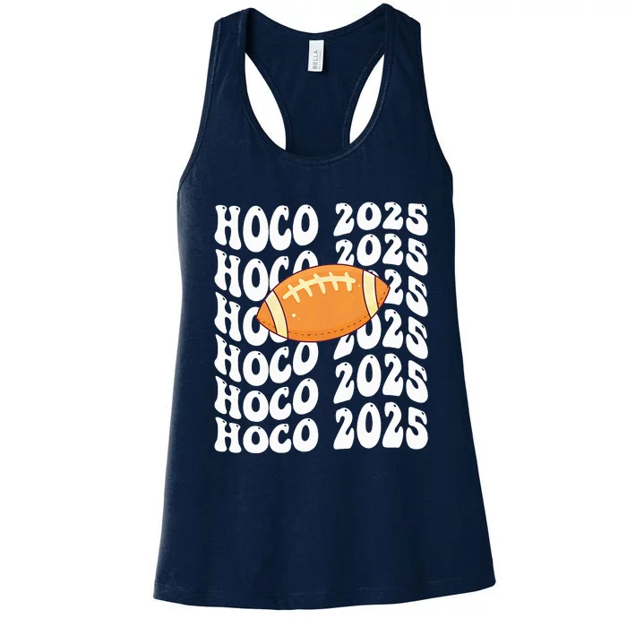 Retro Hoco 2025 Homecoming School Reunion Women's Racerback Tank