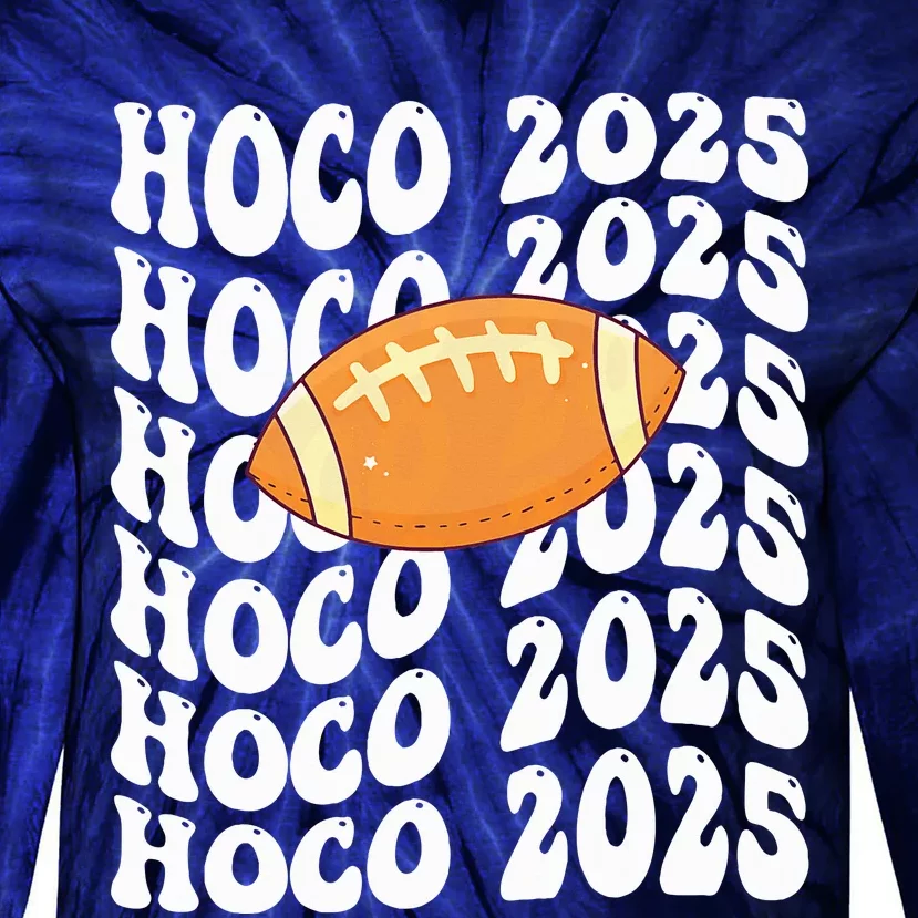 Retro Hoco 2025 Homecoming School Reunion Tie-Dye Long Sleeve Shirt