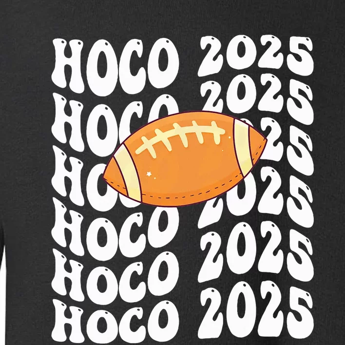 Retro Hoco 2025 Homecoming School Reunion Toddler Sweatshirt