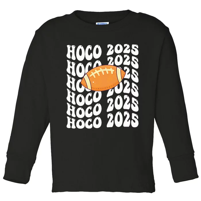 Retro Hoco 2025 Homecoming School Reunion Toddler Long Sleeve Shirt