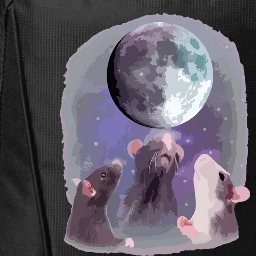 Rats Howling At The Moon Funny Rat City Backpack