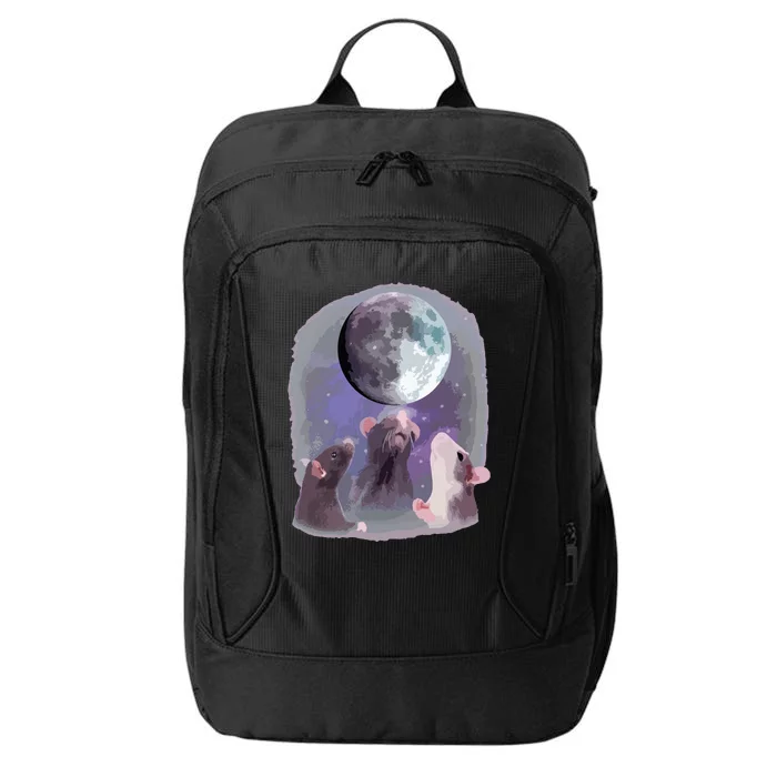 Rats Howling At The Moon Funny Rat City Backpack