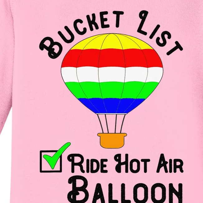 Ride Hot Air Balloon Baby Long Sleeve Bodysuit