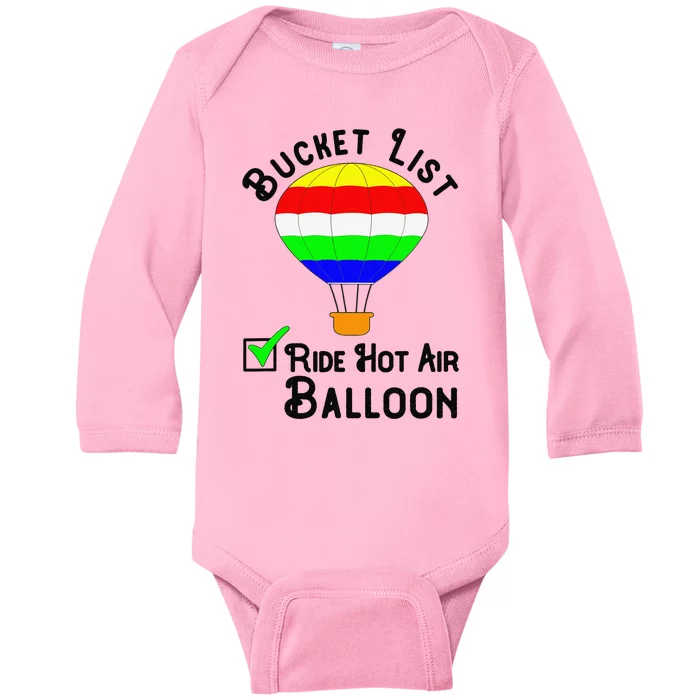 Ride Hot Air Balloon Baby Long Sleeve Bodysuit