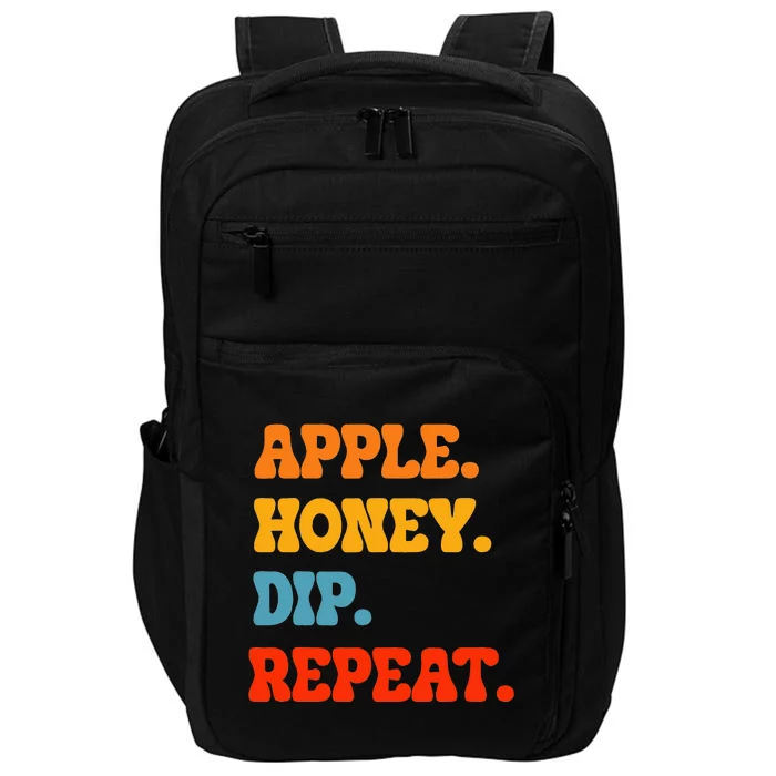 Rosh Hashanah Apple Honey Dip Repeat Jewish New Year Shofar Impact Tech Backpack