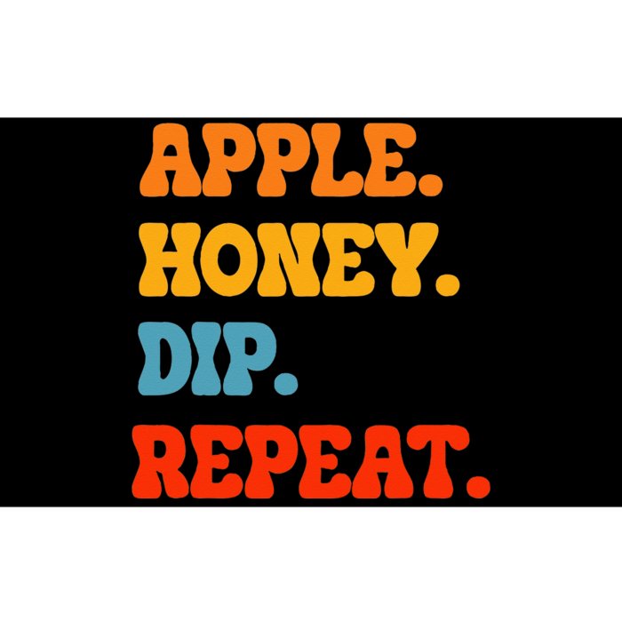 Rosh Hashanah Apple Honey Dip Repeat Jewish New Year Shofar Bumper Sticker