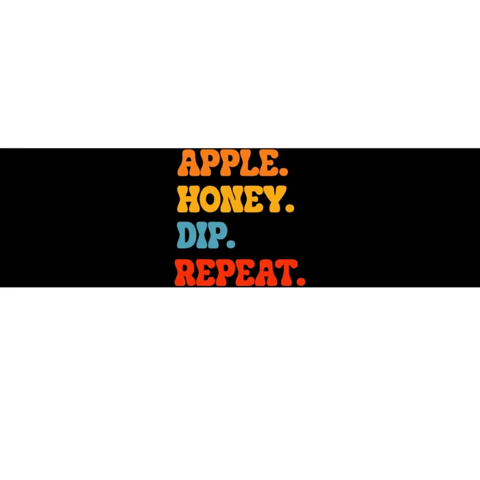 Rosh Hashanah Apple Honey Dip Repeat Jewish New Year Shofar Bumper Sticker