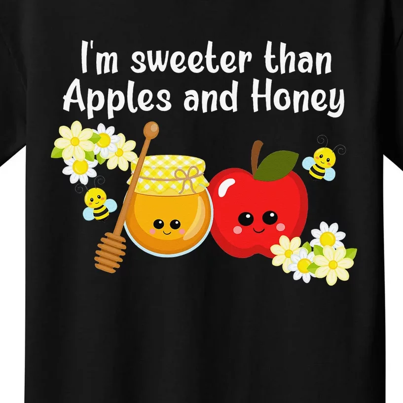 Rosh Hashanah Apples and Honey Shana Tova Jewish New Year Kids T-Shirt