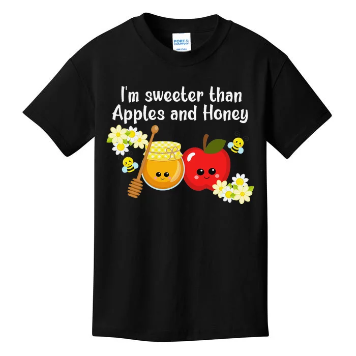 Rosh Hashanah Apples and Honey Shana Tova Jewish New Year Kids T-Shirt