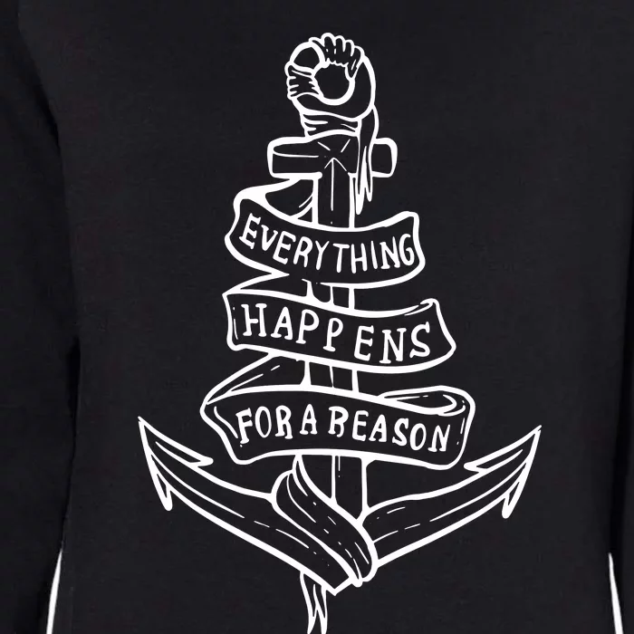 Reason Happy And Positive Person Womens California Wash Sweatshirt