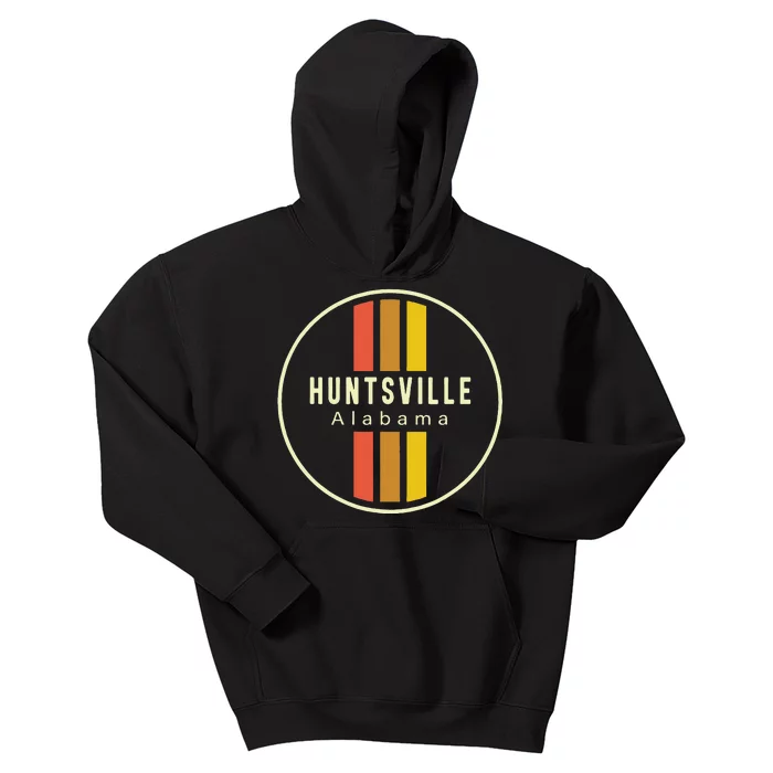 Retro Huntsville Alabama Kids Hoodie