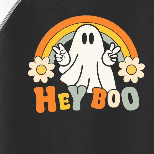 rainbow hey boo cute ghost  halloween customer Toddler Fine Jersey T-Shirt