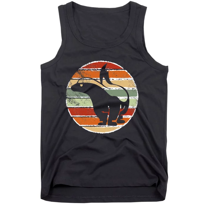 Retro Honey Badger Animal Ratel Vintage Honey Badger Tank Top