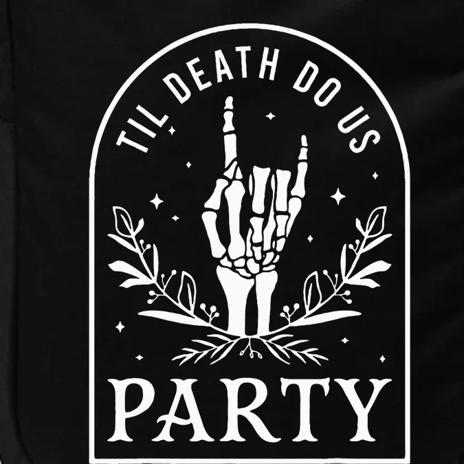 Retro Halloween Bachelorette Party Til Death Do Us Party Impact Tech Backpack