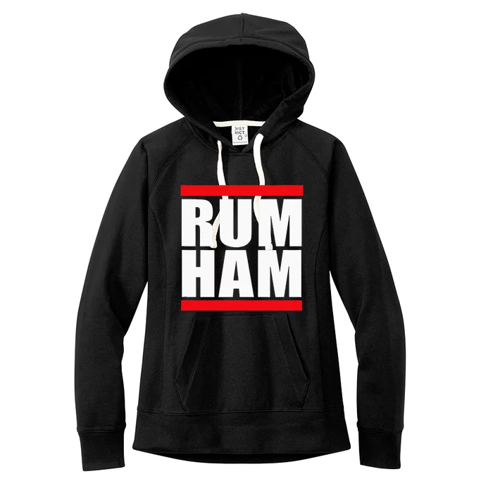 Rum Ham Blue Small Us Women's Fleece Hoodie