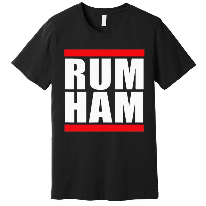 Rum Ham Blue Small Us Premium T-Shirt