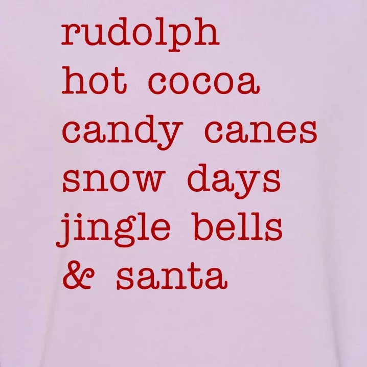 Rudolph Hot Coca Christmas Holiday Festive Garment-Dyed Sweatshirt