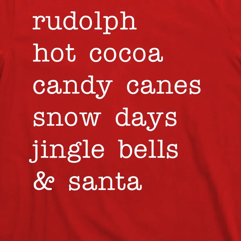 Rudolph Hot Coca Christmas Holiday Festive T-Shirt