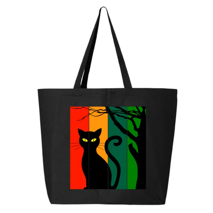 Retro Halloween Cat 25L Jumbo Tote