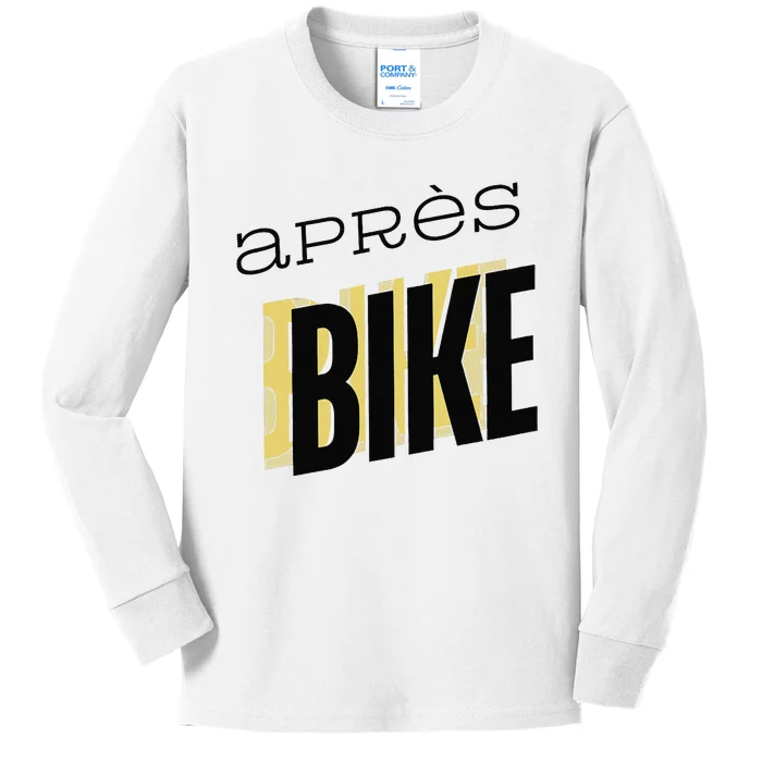 Ride Hard Chill Harder AprèS Bike Effects Kids Long Sleeve Shirt