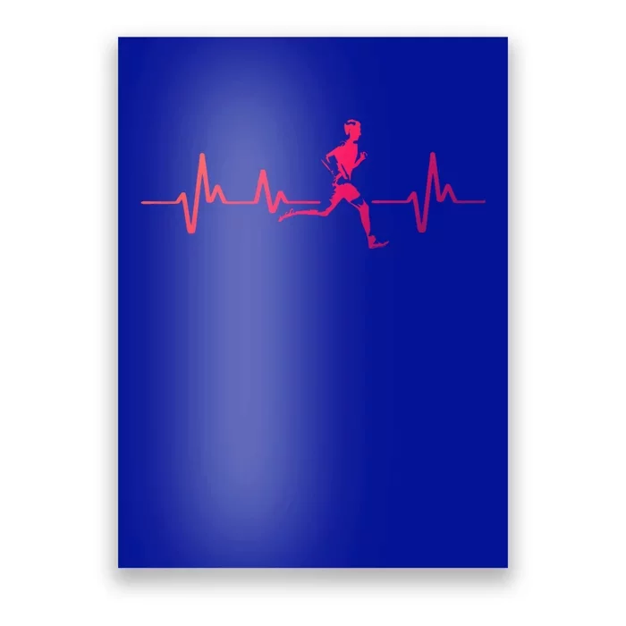 Running Heartbeat Cross Country Running Gift Gift Poster