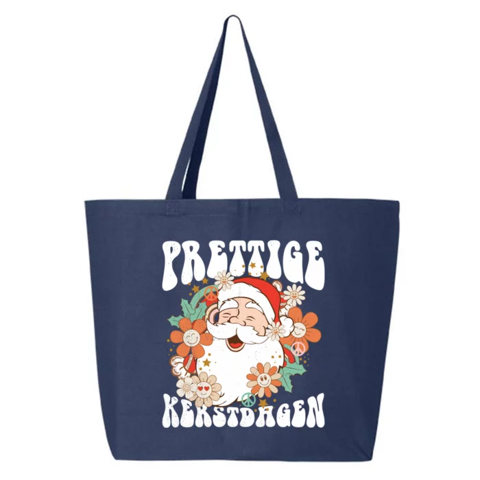 Retro Holland Christmas Dutch Santa Xmas Prettige Kerstdagen Gift 25L Jumbo Tote