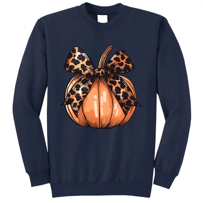 Retro Halloween Coquette Bow Tall Sweatshirt