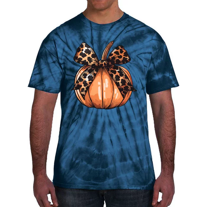 Retro Halloween Coquette Bow Tie-Dye T-Shirt