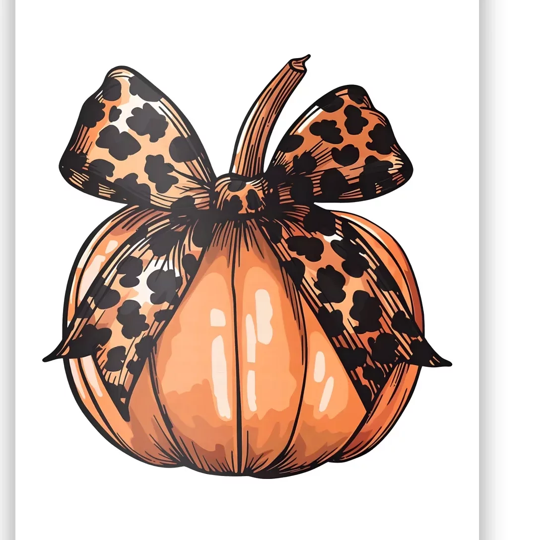 Retro Halloween Coquette Bow Poster